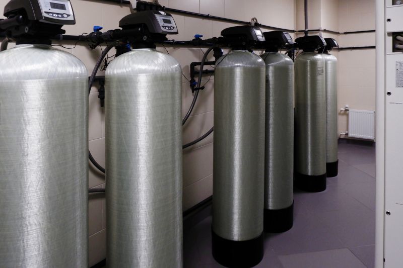 Water Softener System in Use